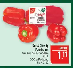 Marktkauf Gut & günstig paprika rot Angebot