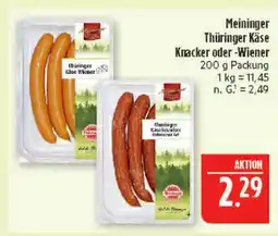 Marktkauf Meininger thüringer käse knacker Angebot