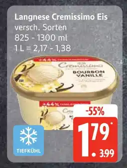 Edeka Langnese cremissimo eis Angebot
