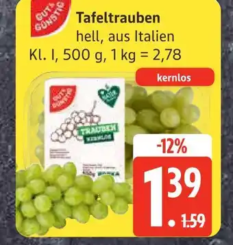 Edeka Gut&günstig tafeltrauben kernlos Angebot
