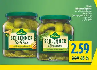 diska Kühne schlemmer töpfchen mit honig verfeinert Angebot