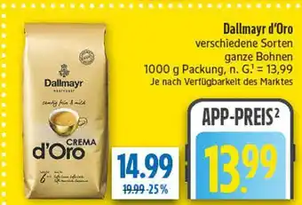diska Dallmayr crema d'oro Angebot