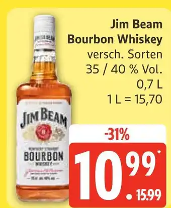Edeka Jim beam bourbon whiskey Angebot