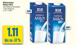 diska Weihenstephan haltbare milch 3,5% fett Angebot