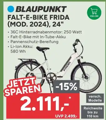 Marktkauf Blaupunkt falt-e-bike frida (mod. 2024), 24 Angebot