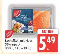 Marktkauf Gut&günstig lachsfilet, mit haut Angebot