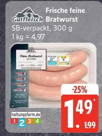 Edeka Gutfleisch frische feine bratwurst Angebot