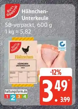 Edeka Hähnchen-unterkeule Angebot