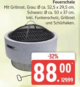 Marktkauf Feuerschale grau Angebot