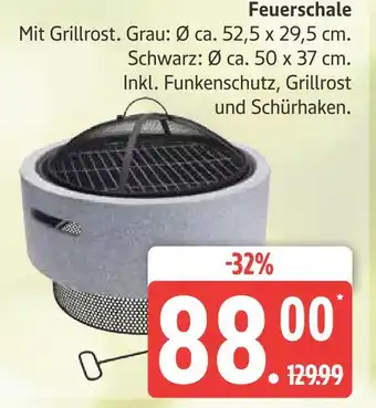 Marktkauf Feuerschale grau Angebot