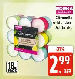 Marktkauf Edeka zuhause citronella 6-stunden-duftlichte Angebot