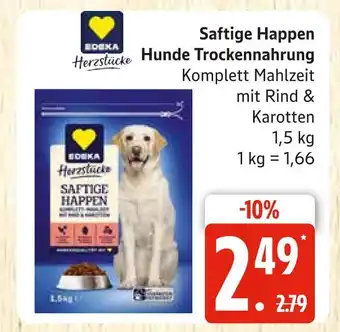 Marktkauf Edeka herzstücke saftige happen hunde trockenahrung Angebot