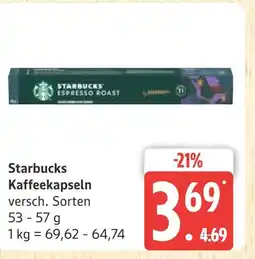 Marktkauf Starbucks kaffeekapseln Angebot