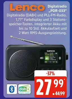 Marktkauf Lenco digitalradio pdr-033 Angebot