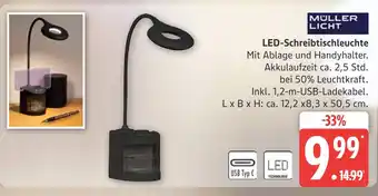 Marktkauf Müller licht led-schreibtischleuchte Angebot