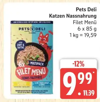 Marktkauf Pets deli katzen nassnahrung filet menü Angebot