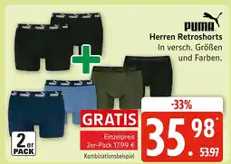 Marktkauf Puma herren retroshorts Angebot