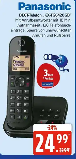 Marktkauf Panasonic dect-telefon kx-tgc420gb Angebot