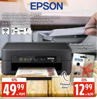 Marktkauf Epson multifunktions-drucker xp-2205 Angebot