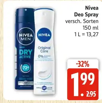 Marktkauf Nivea deo spray dry active Angebot