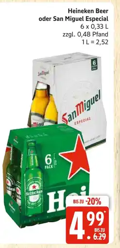 Marktkauf Heineken beer Angebot