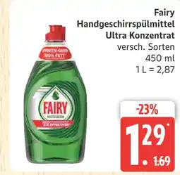 Marktkauf Fairy handgeschirrspülmittel ultra konzentrat Angebot