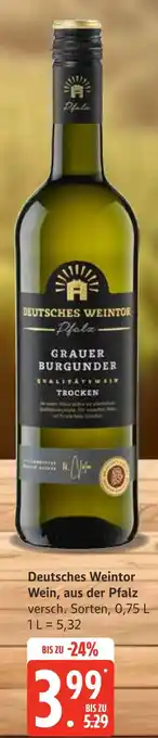 Marktkauf Deutsches weintor wein, aus der pfalz Angebot