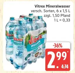 Marktkauf Vitrex mineralwasser Angebot