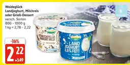Marktkauf Weideglück landjoghurt Angebot