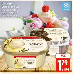 Marktkauf Langnese cremissimo eis bourbon vanille Angebot