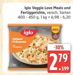 Marktkauf Iglo veggie love meals und fertiggerichte Angebot