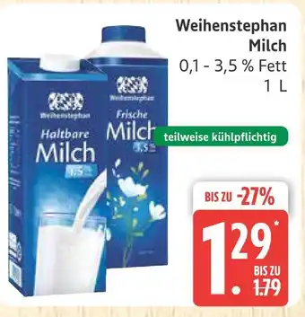 Marktkauf Weihenstephan haltbare milch Angebot