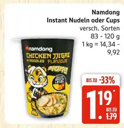 Marktkauf Namdong instant nudeln oder cups Angebot