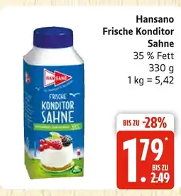 Marktkauf Hansano frische konditor sahne Angebot