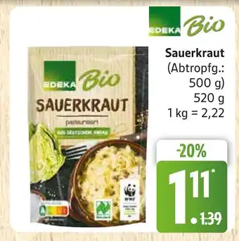 Marktkauf Edeka bio sauerkraut Angebot