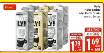 Marktkauf Oatly hafer barista oder hafer drinks Angebot
