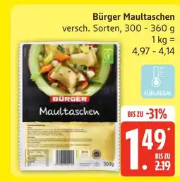 Marktkauf Bürger maultaschen Angebot