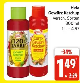 Marktkauf Hela gewürz ketchup curry Angebot