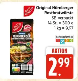Marktkauf Gut & günstig original nürnberger rostbratwürste Angebot