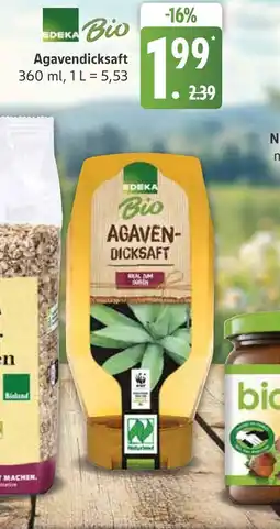 Marktkauf Edeka bio agavendicksaft Angebot