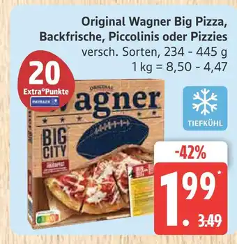 Marktkauf Wagner big pizza Angebot