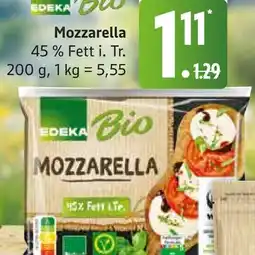 Marktkauf Edeka bio mozzarella Angebot