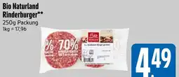 Edeka Bio naturland rinderburger Angebot