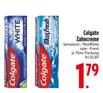 Edeka Colgate sensation white zahnpasta Angebot