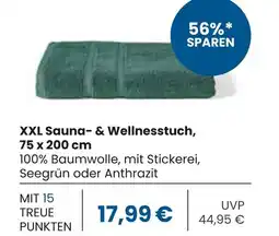 Edeka Xxl sauna- & wellnesstuch, seegrün Angebot