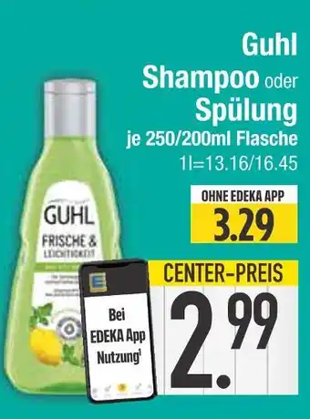 Edeka Guhl shampoo Angebot