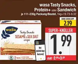 Edeka Wasa tasty snacks protein+ Angebot