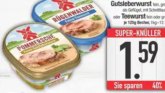Edeka Pommersche feine gutsleberwurst Angebot
