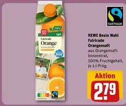 REWE Rewe beste wahl fairtrade orangensaft Angebot