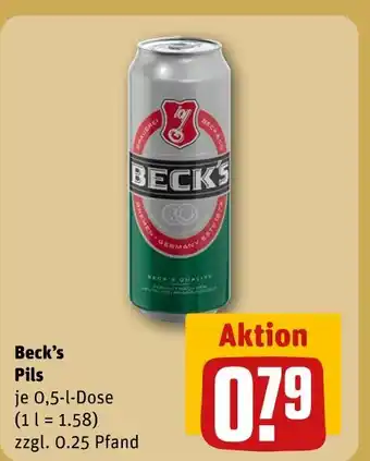 REWE Beck’s pils Angebot